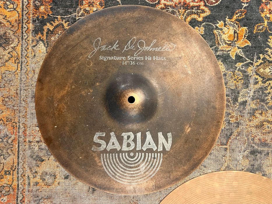 UNIQUE Sabian COMBO JACK DEJOHNETTE Original + ENCORE Hihats 14” 1193 1518 g AMAZING DRY
