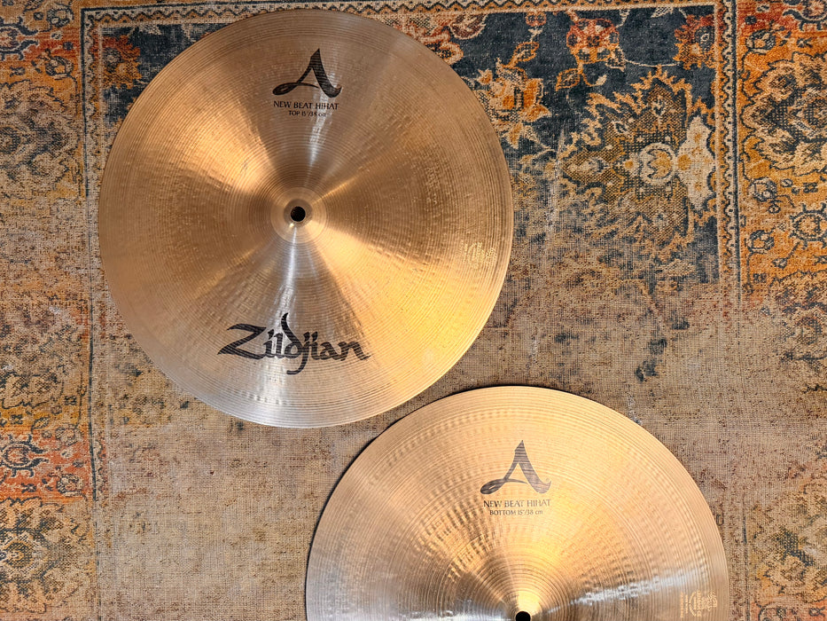 Zildjian 15” NEW BEAT Hihats FAMOUS Classic Tone! Responsive! 1178 1524 g Don’t Pay $550 For A Guess!