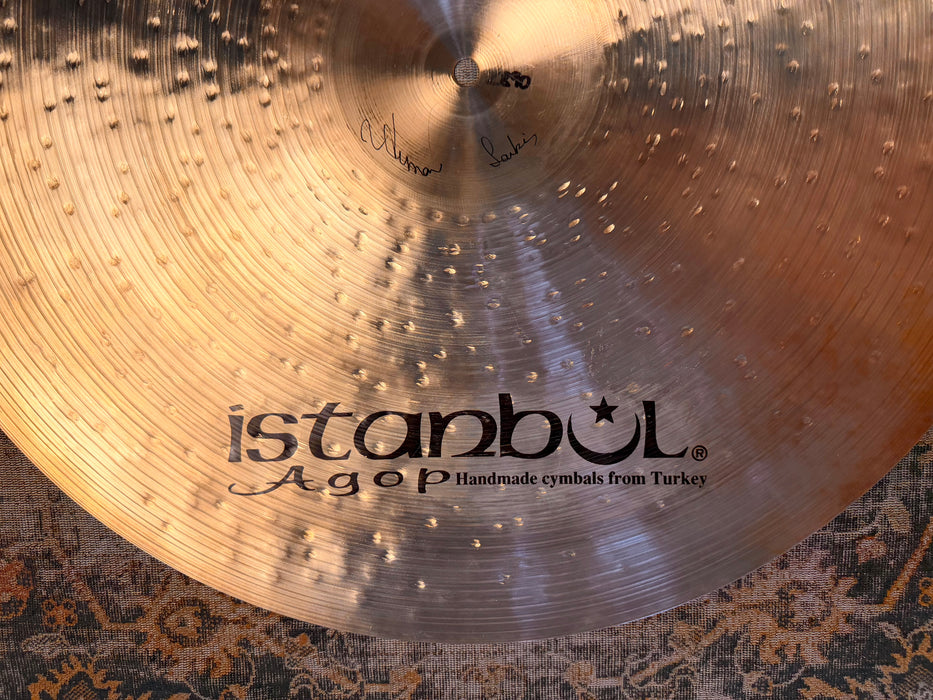 Istanbul AGOP 22” MANTRA Ride Golden Light Complex Glow! 2882 g PERFECT Cond! Harder To Find