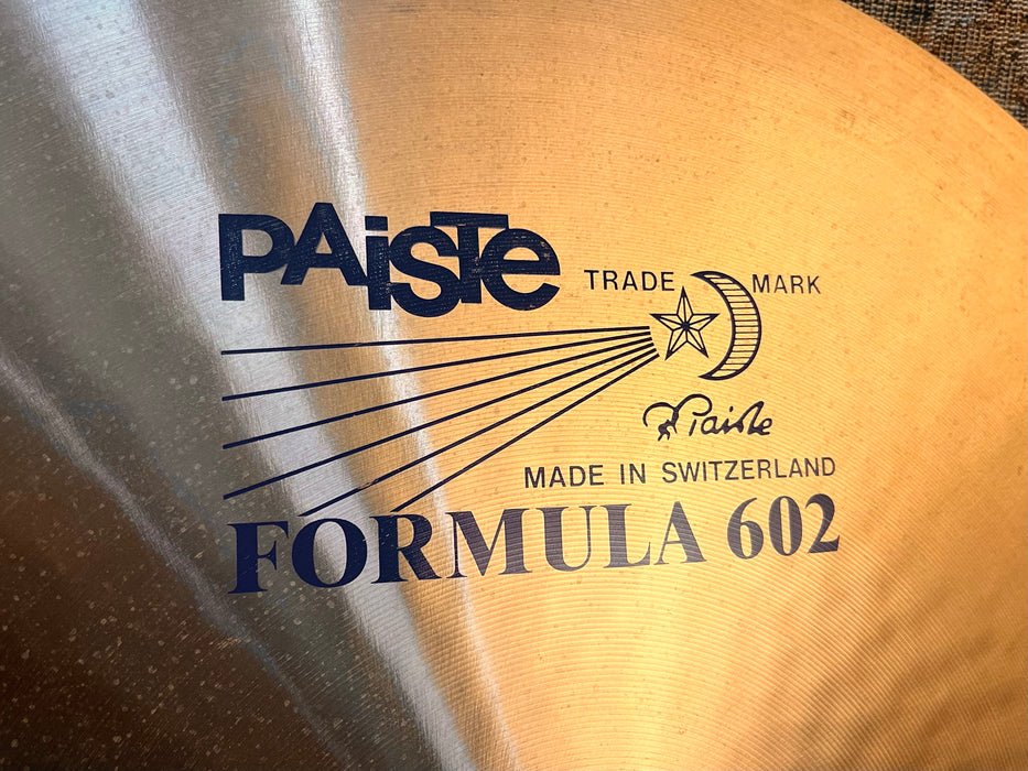 ULTRA RARE Paiste BLUE LABEL 602 THIN FLAT RIDE 18” Sizzle SUPER CLEAN! 1492 g ECM INCREDIBLE!