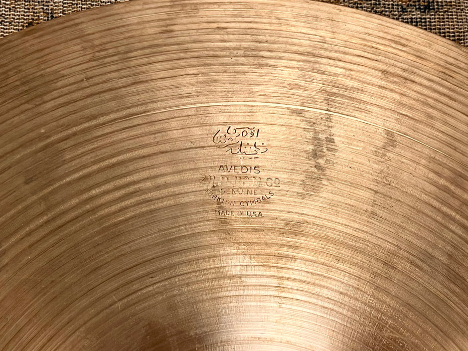 1960s Vintage Zildjian New Beat 14” HiHats 864 1352 g Factory Logo Stamp THIN LIGHT Crisp!