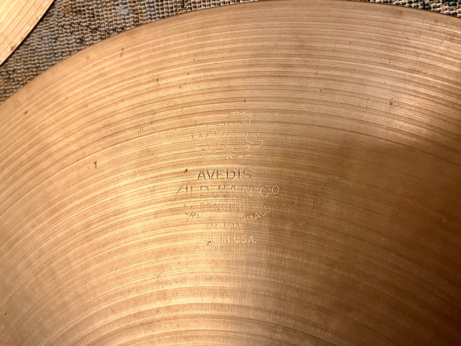 Vintage Zildjian 1960s New Beat Hihats 14” Only 830 1174 g Light SMOOTH Tone! EARLY NEW BEATS