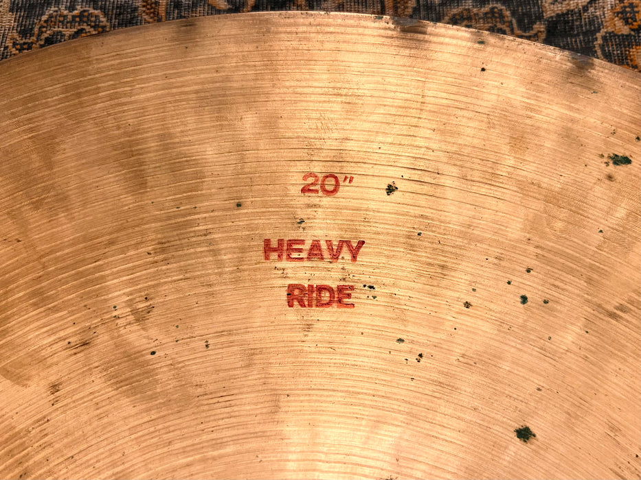 RARE Vintage ISTANBUL Pre Split AGOP MEHMET Ride 20" 2716 g DRY + SMOOTH + DARK