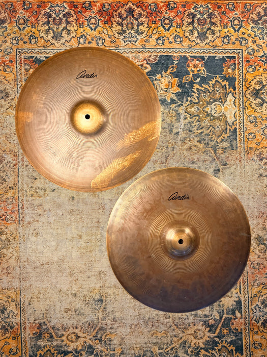 Zildjian AVEDIS Series 15” Hihats 1128 1422 g HUGE SMOOTH Controlled Tone! Hard To Find Discontinued!