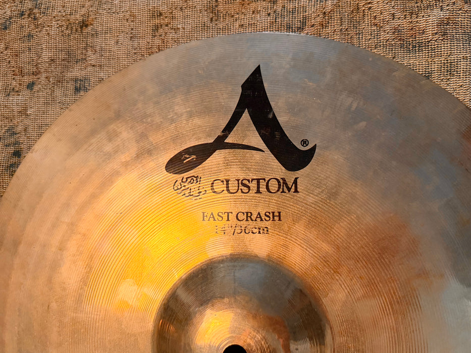 Zildjian A CUSTOM FAST CRASH 14” Shimmering Quick Decay! Only 734 g DON’T PAY $300!
