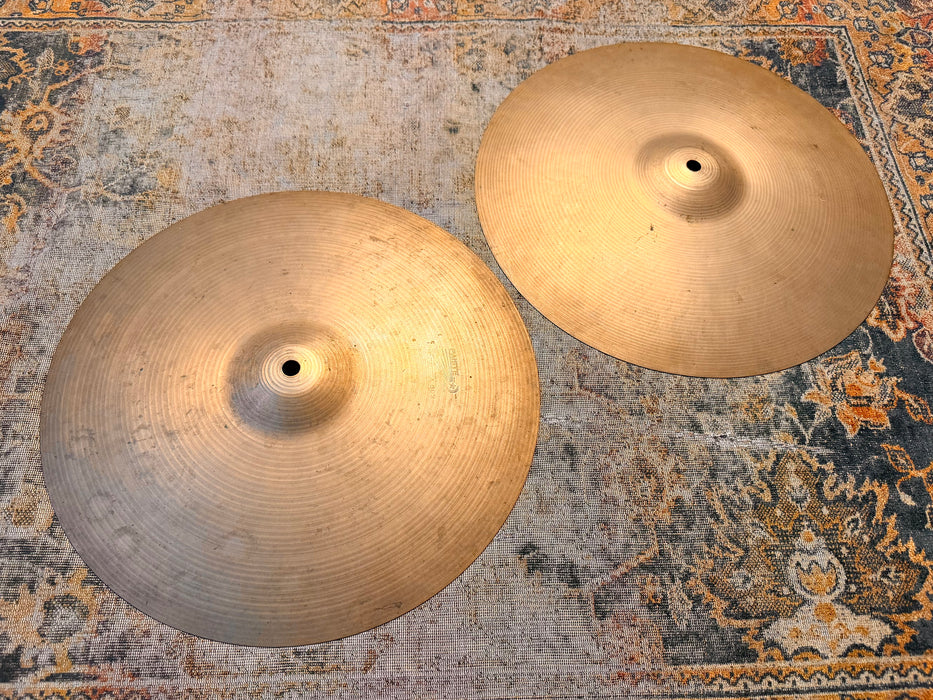 Rare Vintage Paiste Pre Serial 602 THIN Hihats 14” REAL DEAL! Only 818 922 g Don’t Pay $800!!