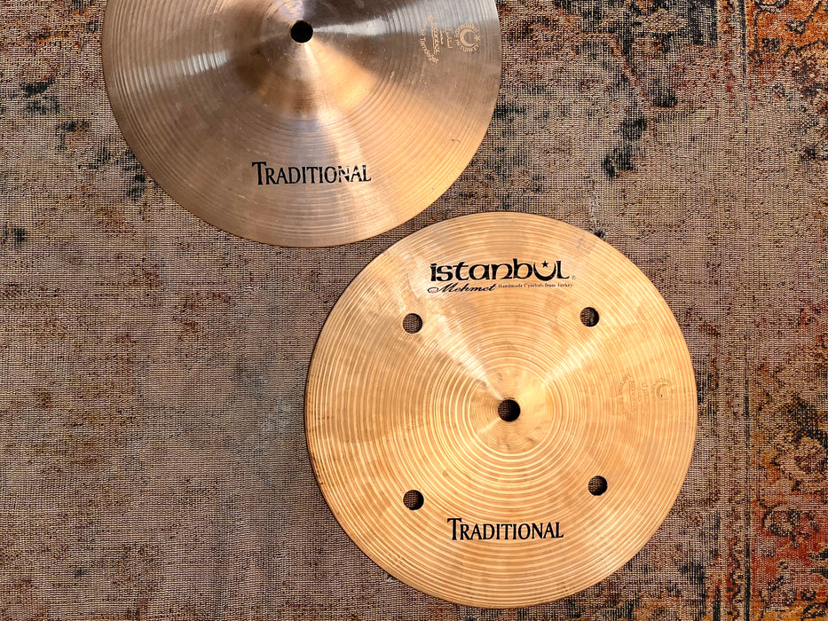 RARE Istanbul Mehmet 10” QUICK BEAT Traditional Hihats 486 617 g CLEAN! Super FAST Responsive!