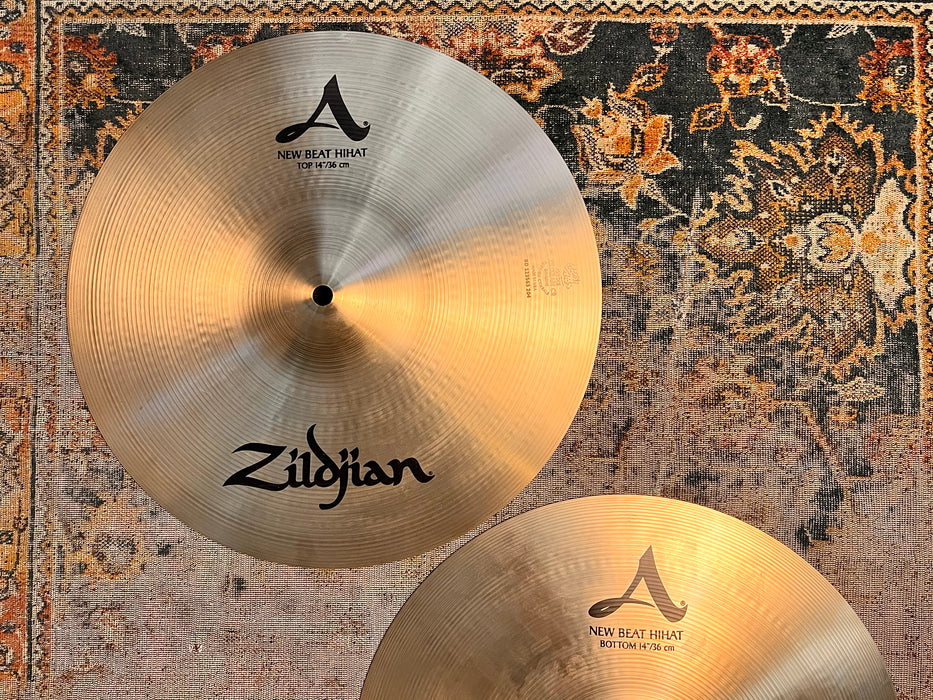 Zildjian New Beat Hihats 14” 997 1296 g AMAZING Cond! CRISP CLEAN Tone! Why Pay $480??