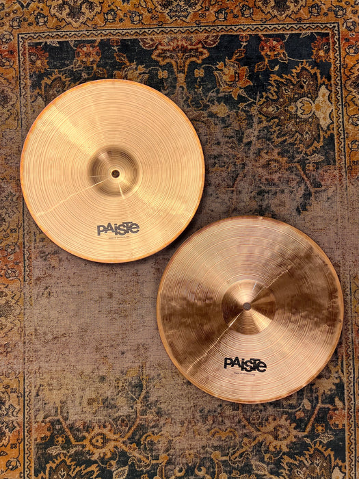 Rare Amazing PAPER THIN Paiste Dimensions LIGHT Hihats 13” 664 829 g CLEAN