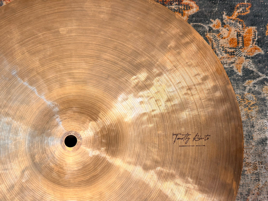 TIMOTHY ROBERT’S TRIBUTARY 15” Hihats Light Complex w Deep PRE AGED Finish! PERFECT! 1017 1218 g Hand Made