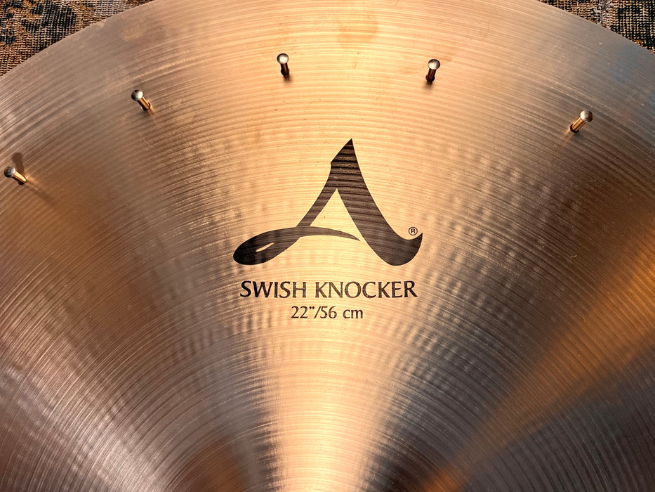 Zildjian Swish Knocker 22” China Pang PERFECT IN BAG! 2382 g 400th ANNIVERSARY Stamp! MINT!
