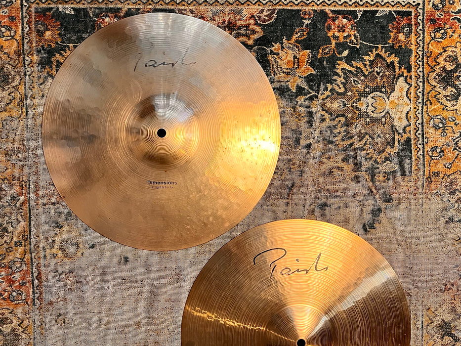 DISCONTINUED Paiste Dimensions LIGHT Hihats 14” 840 997 g THIN CLEAN AND SEMI-DARK!