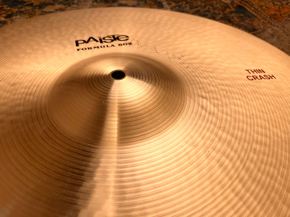 Paiste 602 Thin Crash 20” 1890 g CLEAN! Absolutely GORGEOUS And Not $704! Sounds Incredible!
