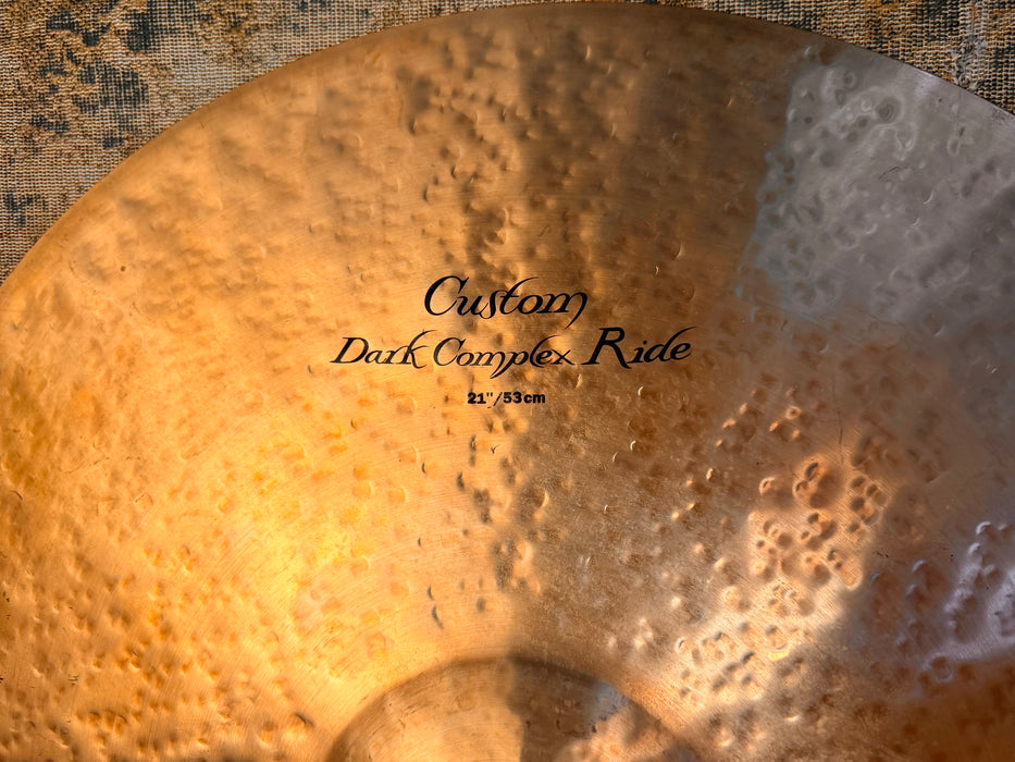 RARE Discontinued Zildjian K Custom DARK COMPLEX 21” Ride 2612 g Gorgeous