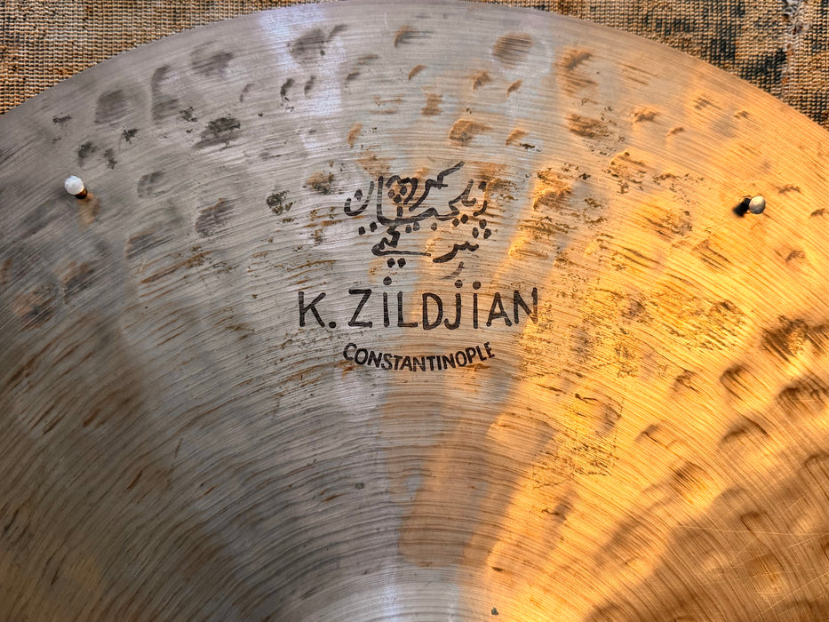 Zildjian K CONSTANTINOPLE Crash Ride 20” Suspended DARK & DRY Earlier Version! Light Sizzle AGED 20 Years! 1970 g