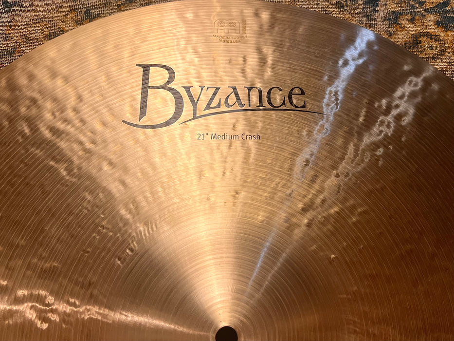IMMACULATE In Bag Dark FULL Meinl BYZANCE Medium Crash 21” 2056 g MINT WHY PAY $480?