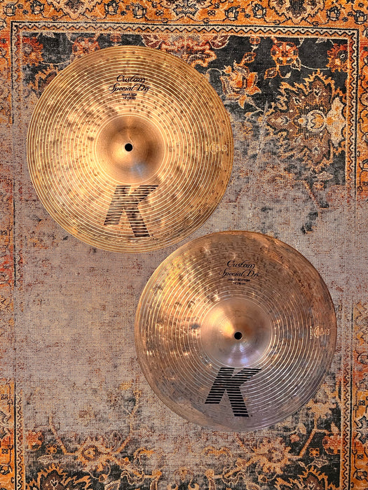 Zildjian K Custom SPECIAL DRY Hihats 14” 916 1366 g IMMACULATE! Great Sounding Pair! Don’t Pay $630