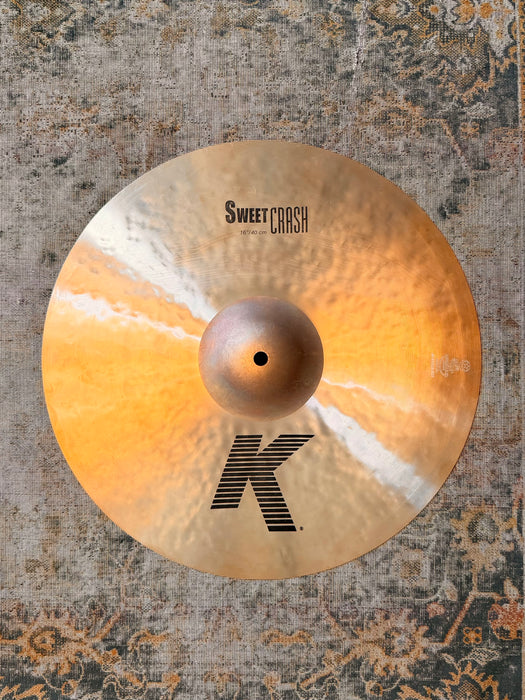 Zildjian K SWEET CRASH 16” FAST Thin And Bendable! CLEAN!! 934 g Don’t Pay $384 for a Guess!