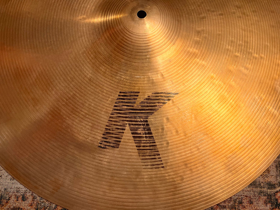 Rare Discontinued 1980s Zildjian 22” K Heavy Ride 3506 g ULTRA DARK Smooth! VINNIE! Great Definition!