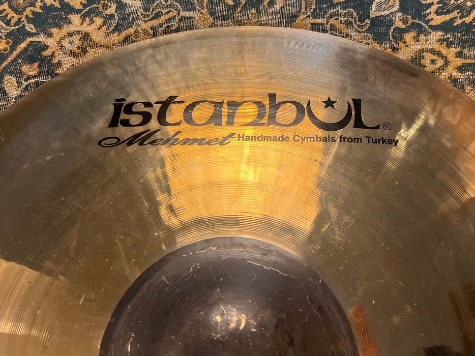 Rare 23” ISTANBUL Mehmet BLACK BELL Ride 3671 g DARK IMMACULATE Raw Bell