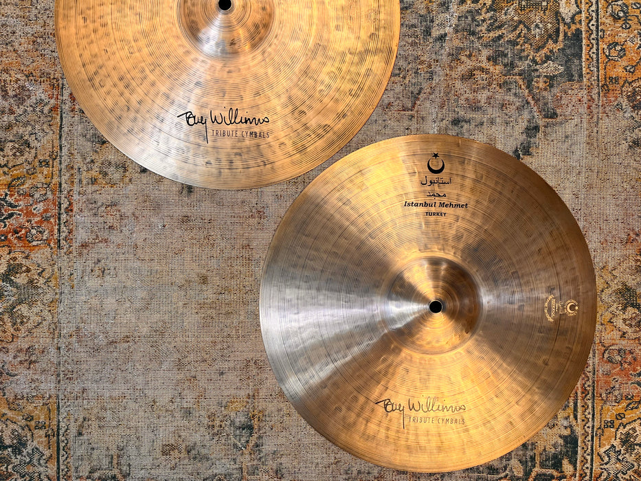 ISTANBUL Mehmet TONY WILLIAMS Hihats 15” 1196 1328 g IMMACULATE! GORGEOUS! Dark! RARE