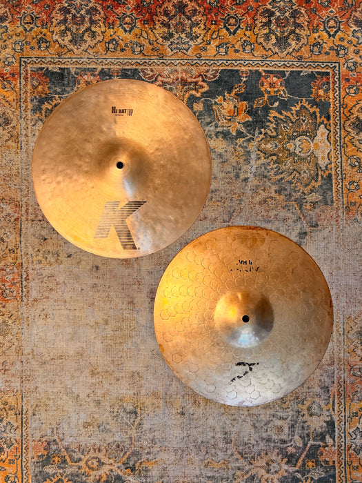 ULTRA CRISP Zildjian K/Z COMBO 13" Hihats 792 1498 g SEMI DRY SEMI DARK Don’t Pay $500!