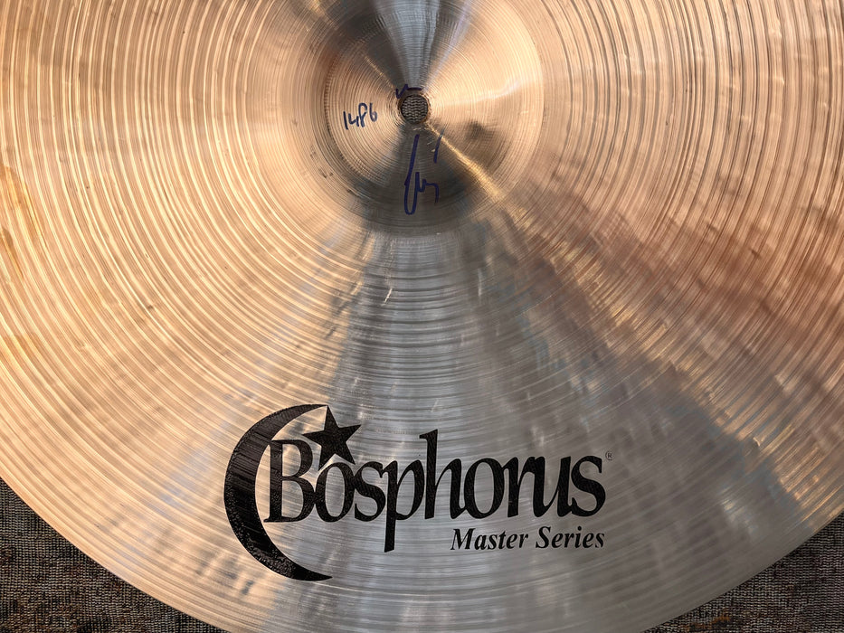 Bosphorus MASTER 20” Ride CRASH ONLY 1486 g PAPERY LIGHT COMPLEX Airy! Perfect Condition!