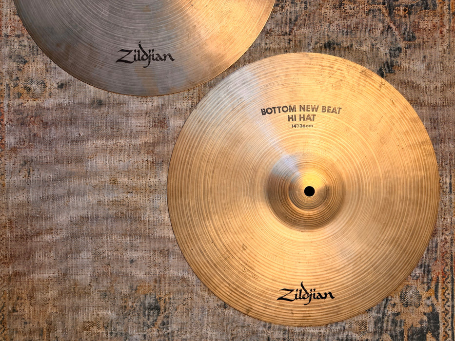 Zildjian 14” NEW BEAT Hihats CRISP CLEAN SEMI-DARK Tone 1012 1322 g Versatile! WHY Pay $480!!!