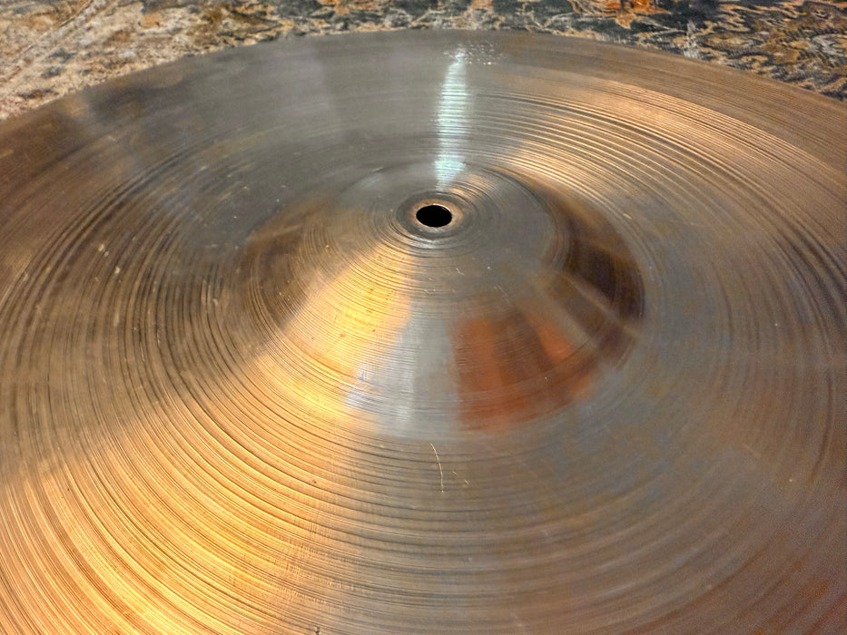 Rare LARGE STAMP Early 1950s Zildjian THIN CRASH RIDE 22” at ONLY 2475 g Ultra Warm DARK Hand Hammered