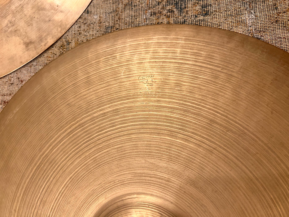 Ultra RARE THIN 1940s Vintage Zildjian FLANGE 15” Hihats 774 778 g LIGHT WHISPY! TRANS STAMPS