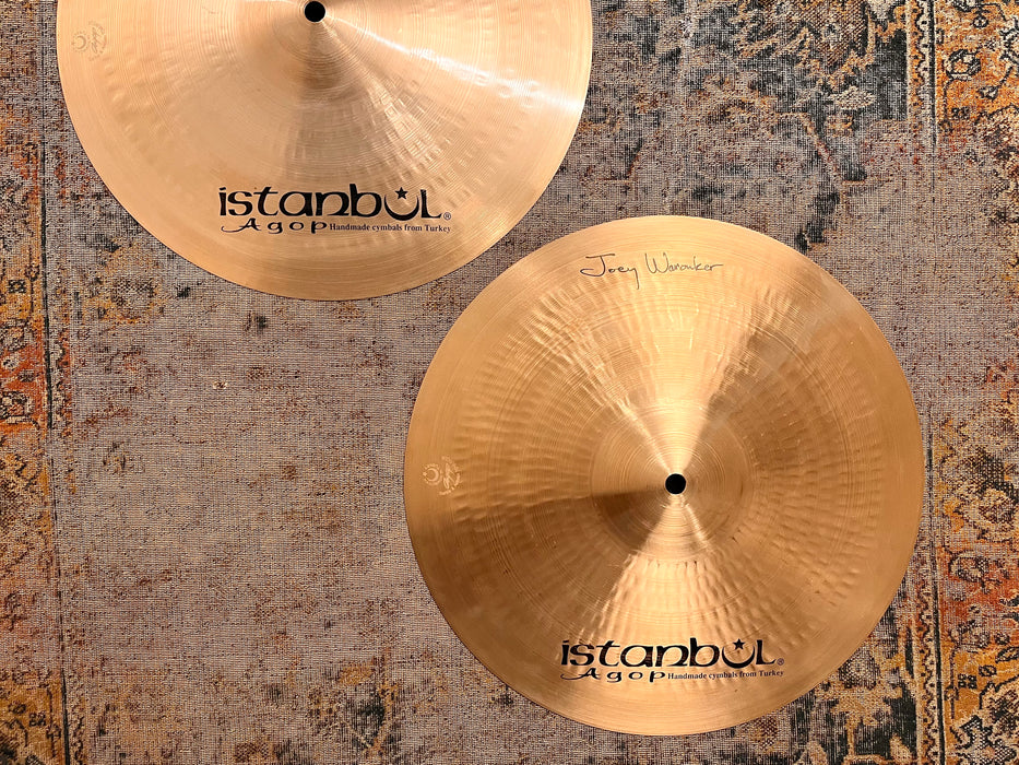 Istanbul AGOP JOEY WARONKER Hihats 14” 778 1112 g CLEAN! Responsive & Complex! Why Pay $607??