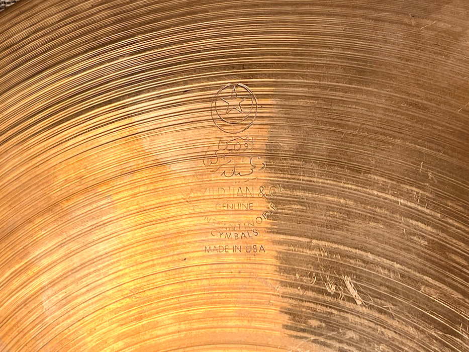 RARE Vintage VINNIE 1970s A & CIE Zildjian EARLY QUICK BEAT 14” Hihats 1180 1330 g CLEAN BRILLIANT