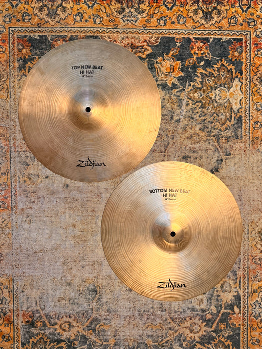 Zildjian 14” NEW BEAT Hihats CRISP CLEAN SEMI-DARK Tone 1012 1322 g Versatile! WHY Pay $480!!!
