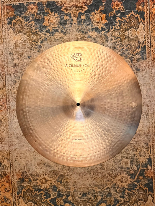 ZILDJIAN A & CIE "Vintage" 20" RIDE IMMACULATE NOS? 1st RUN! NO LONGER MADE! Smooth Clean Tone! CRASHABLE 1962 g