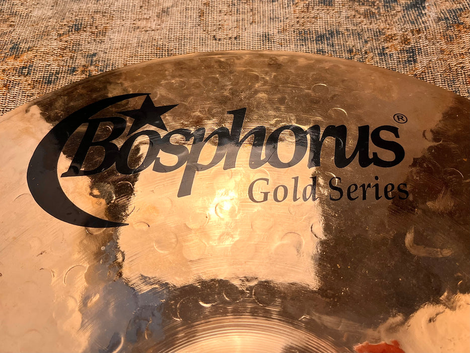 Shimmering Bosphorus RAW GOLD CRASH 17” 1246 g MINT BEAUTIFUL Brilliance! FAST CRASH