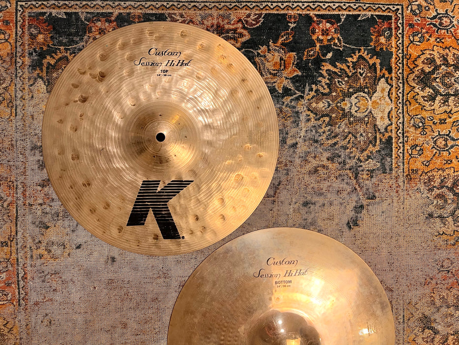 Zildjian K Custom SESSION STEVE GADD Hihats 14” 1194 960 g CLEAN Don’t Pay $630 For A Guess!