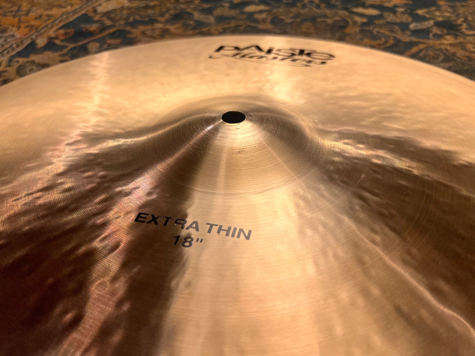 Ultra Glowing Paiste MASTERS EXTRA THIN 18” MULTI CRASH RIDE ONLY 1146 g MINT
