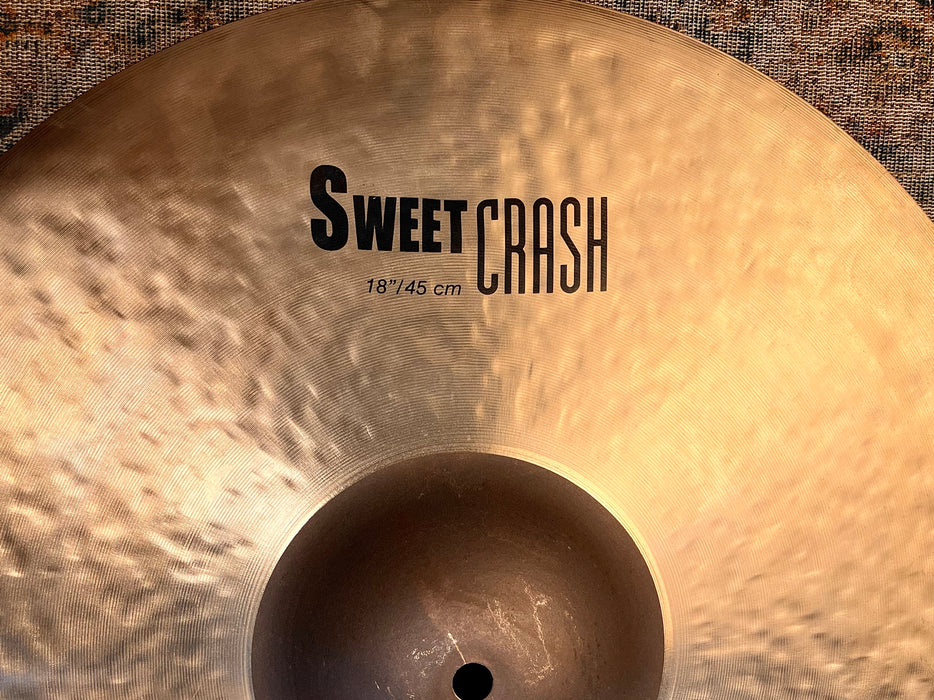 Zildjian K SWEET CRASH 18” 1270 g PERFECT! Clean! Dark! DON’T Pay $420 For A Guess! Listen!