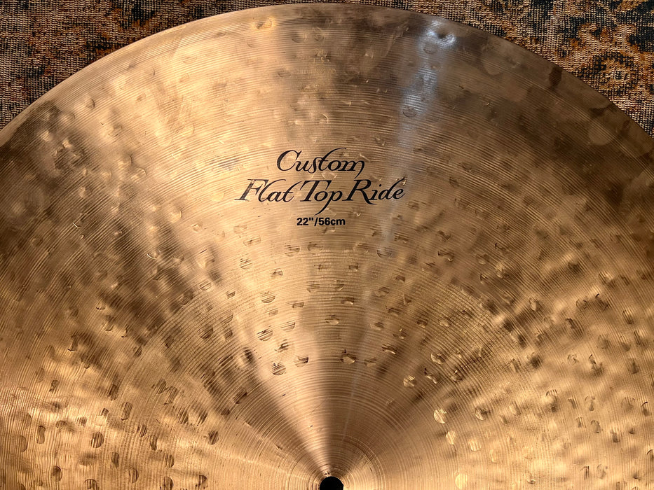 Rare Discontinued Zildjian 22” K Custom FLAT RIDE 2646 g CLEAN