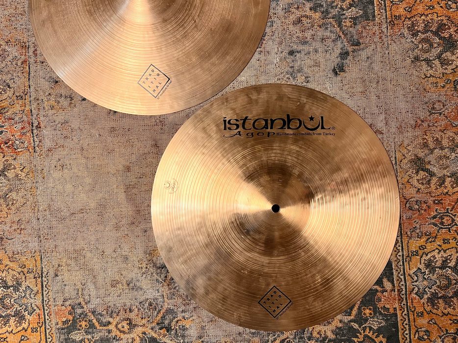 ISTANBUL AGOP 16” TRADITIONAL Hihats 1156 1411 g ULTRA WARM & DARK! Stunning! Clean!