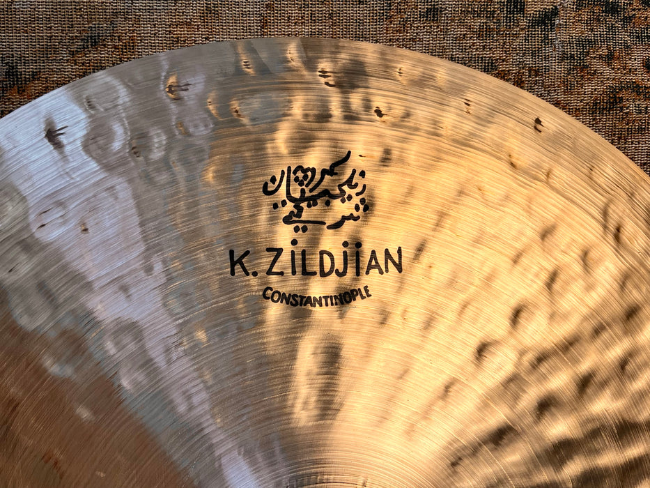 Beautiful DARK DRY Zildjian K CONSTANTINOPLE Suspended Crash Ride 20” ONLY 1956 g CLEAN!