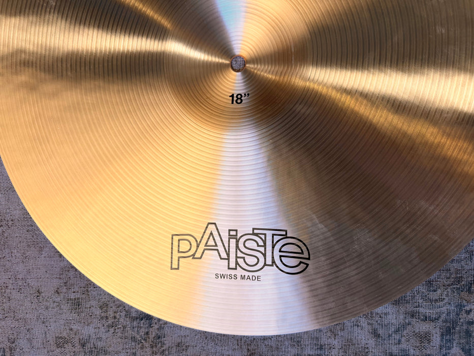 Paiste 602 PAPERTHIN CRASH 18” PERFECT! 1212 g Clean Shimmering Responsive Tone! WHY Pay $614