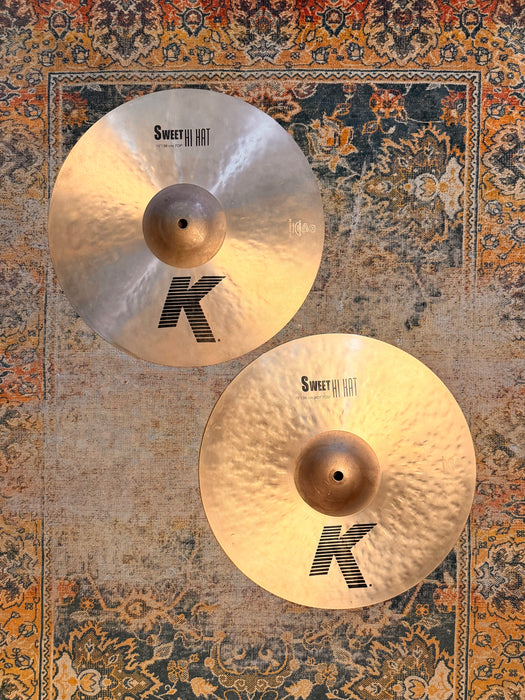 Zildjian K SWEET Hihats 15” Crisp, LIGHT Complex Tone FANTASTIC CD! 1076 1706 g Don’t Pay $720