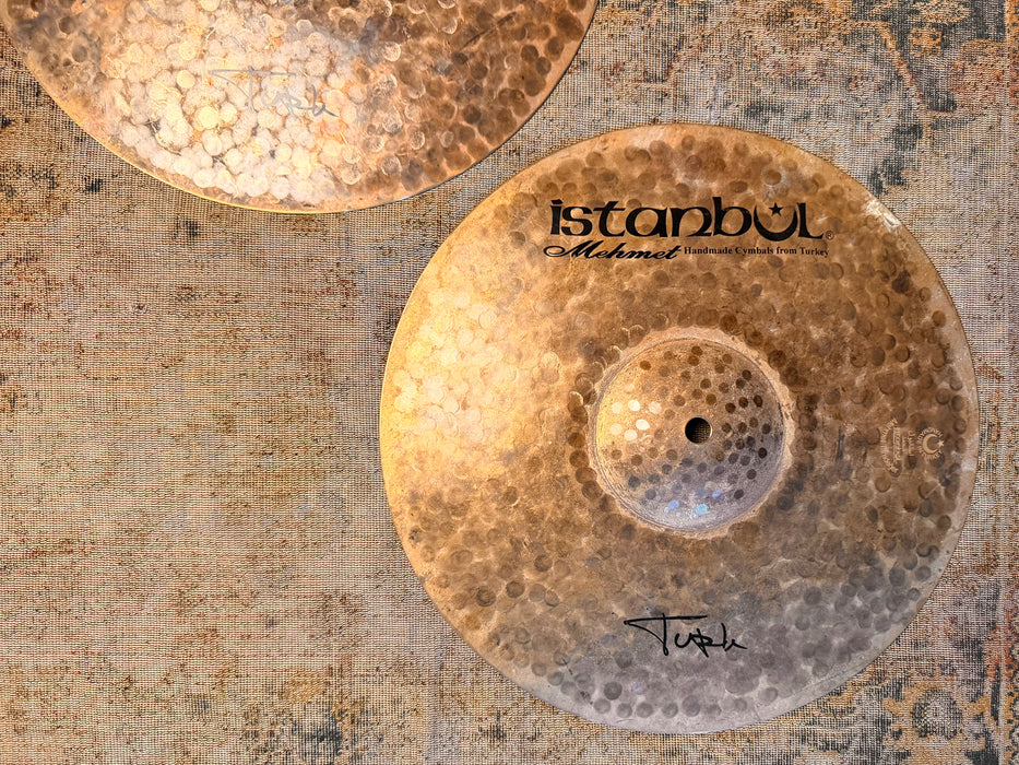 RAW DRY ISTANBUL Mehmet TURK Hihats 13” PERFECT! Unlathed Responsive! Organic Tone! 864 1138 g Rare