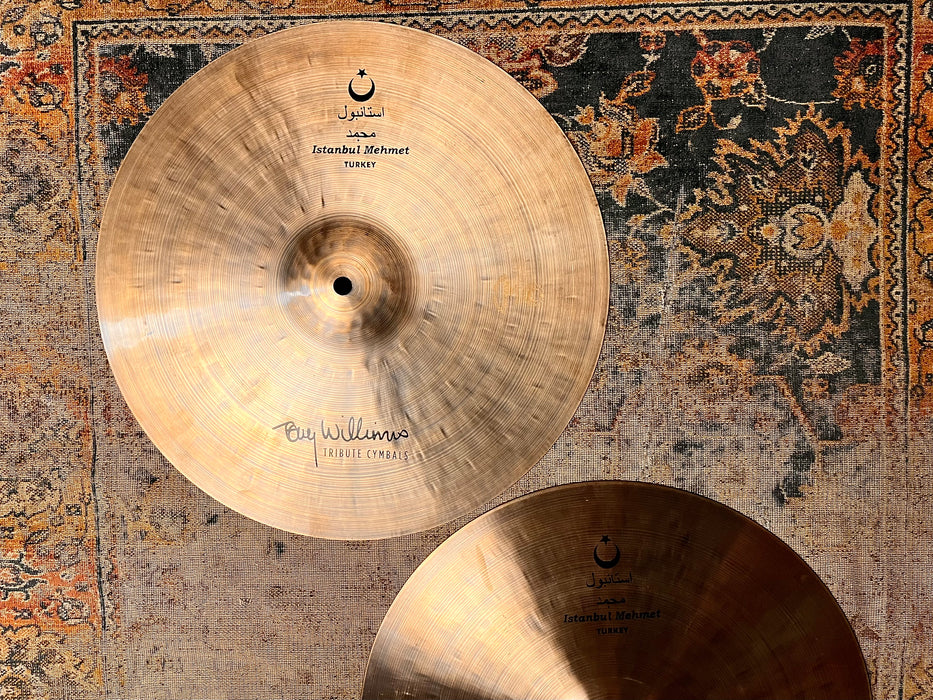 ISTANBUL Mehmet TONY WILLIAMS Hihats 15” 1128 1324 g IMMACULATE! GORGEOUS! Dark! RARE