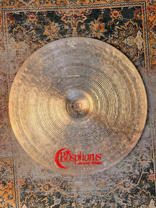 Versatile SMOOTH Warm Slightly Dry Bosphorus 22” Groove Series Ride 2176 g MINT!