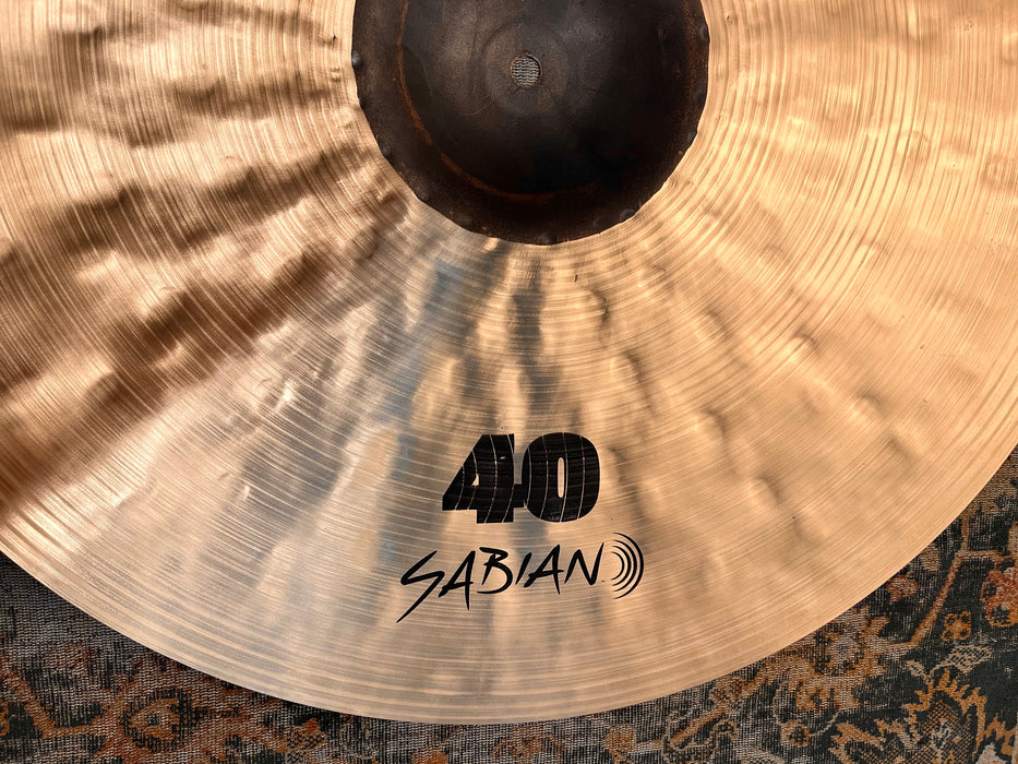 LIMITED Sabian 40th ANNIVERSARY ARTISAN Raw Bell 22” Ride 3358 g w BAG & CERTIFICATE! Rare!