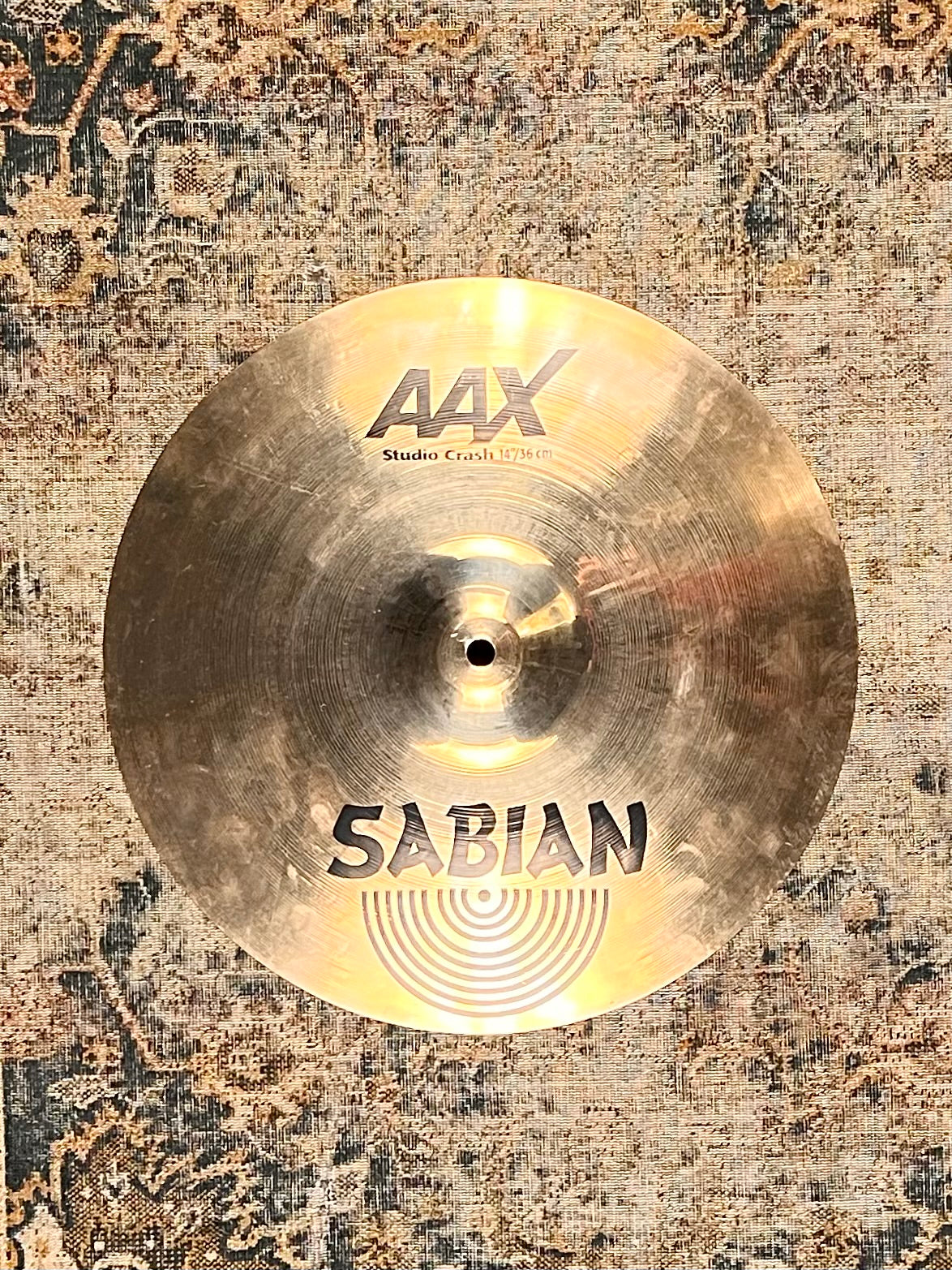 Discontinued DARK Thin Sabian STUDIO CRASH 14 AAX 638 g CLEAN FAST B Hazelshould Drums Cymbals