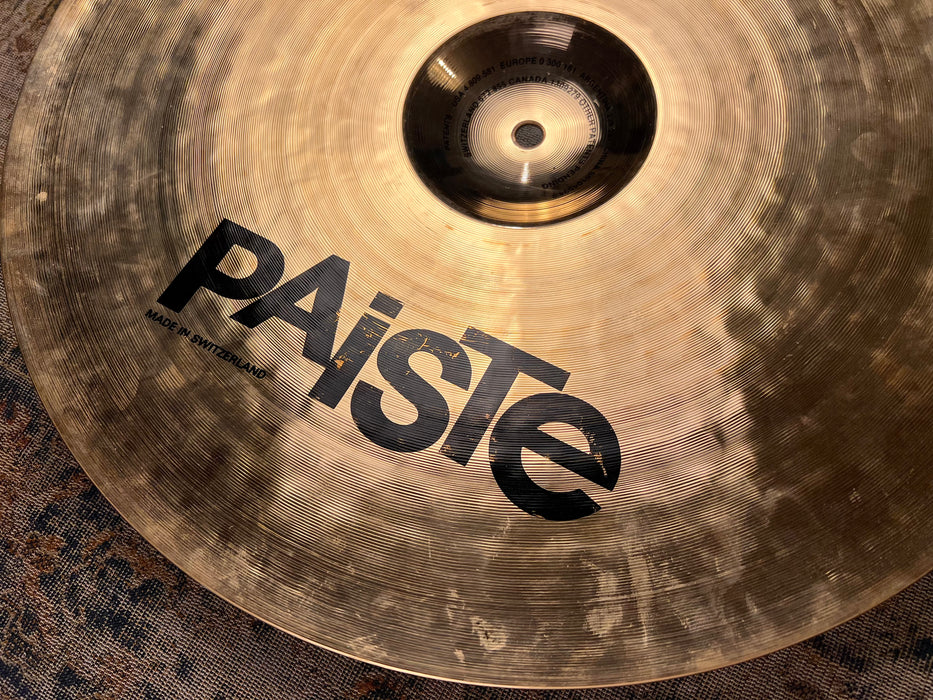 RARE Semi Dark Paiste Orig REFLECTOR SOUND FORMULA Power Crash 18” 1667 g