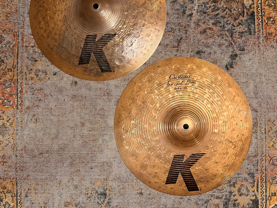 RARE Zildjian ORIGINAL K Custom SPECIAL DRY 13” Hihats 826 1090 g CRISP DRY ARTICULATE! Clean!